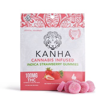 Kanha Strawberry Indica Gummies